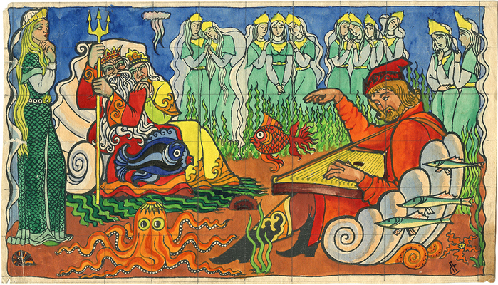 Смолин Александр Максимович. Лот из пяти иллюстраций к сказкам 